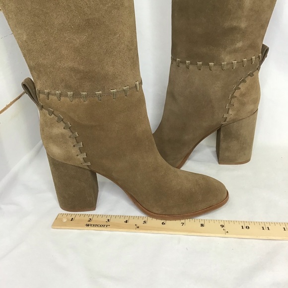 New Tory Burch Contraire Suede 90mm Knee Boot - Picture 12 of 16